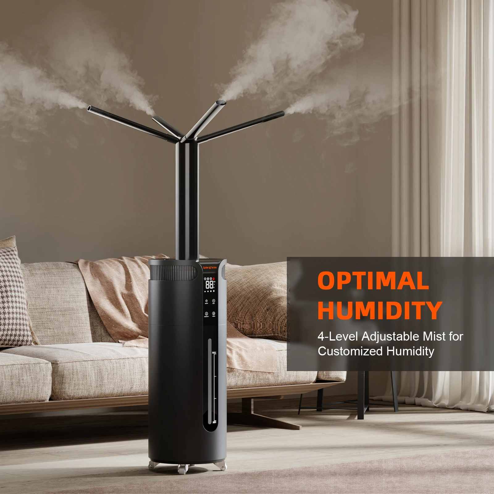 

Spider Farmer 16L Air Humidifier Mist Purifier Indoor for Commercial Plant Grow