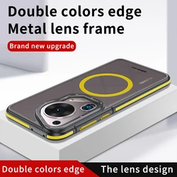 Original Splicing Skin Sensation Armor Shockproof Case for Huawei Pura 70 Ultra Plus Pura70 Pro+ Magsafe Hybrid Phone Back Cover