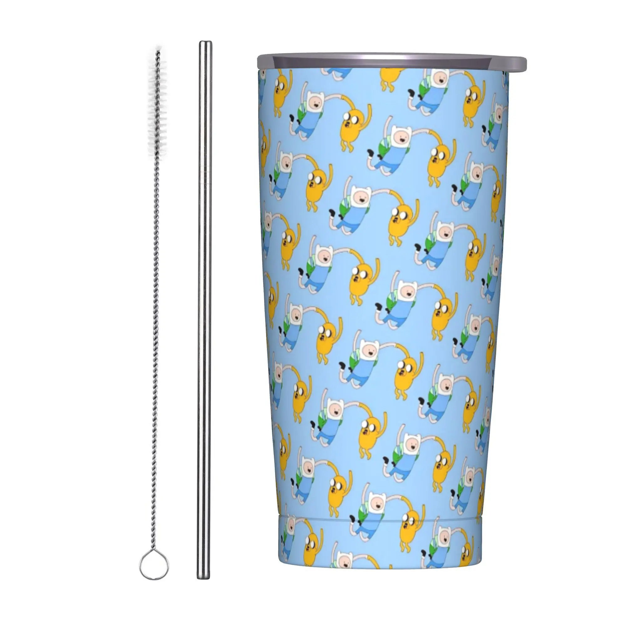 

Adventure Time Stainless Steel Tumbler Travel Car Mugs Large Capacity Thermal Mug Portable Hot Drinks Milk Tea Water Bottle
