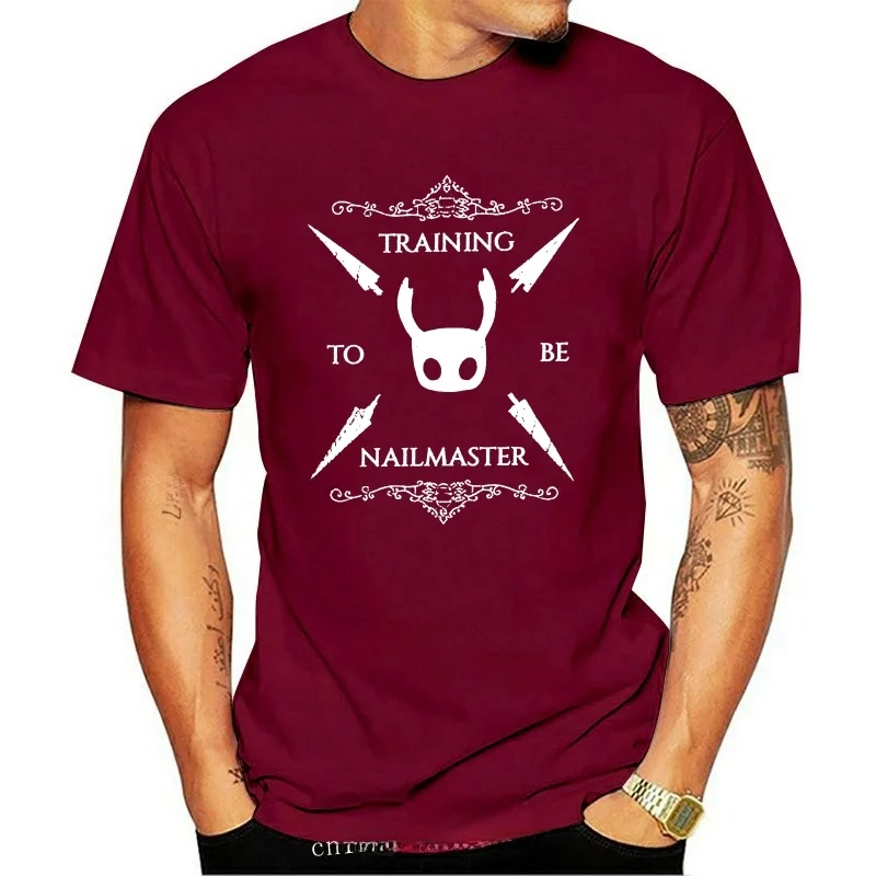 New Nailmasters Hollow Knight Men's T-Shirt Cotton Skull Design Video Game Theme Casual Comfortable Women's Fashion Top