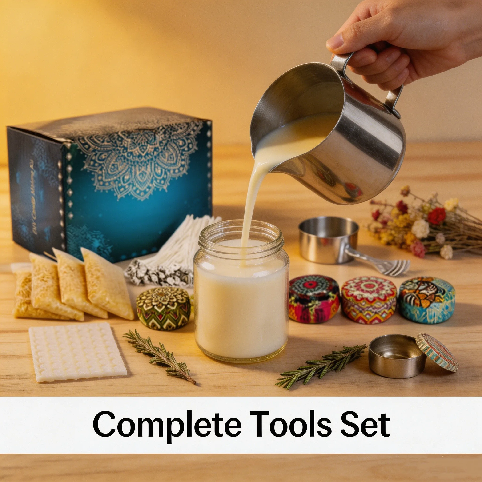 

67PCS DIY Candle Making Kit with Scented Candle Jar – Complete Tool Set for Beginners, Perfect for Homemade Gifts & Crafts