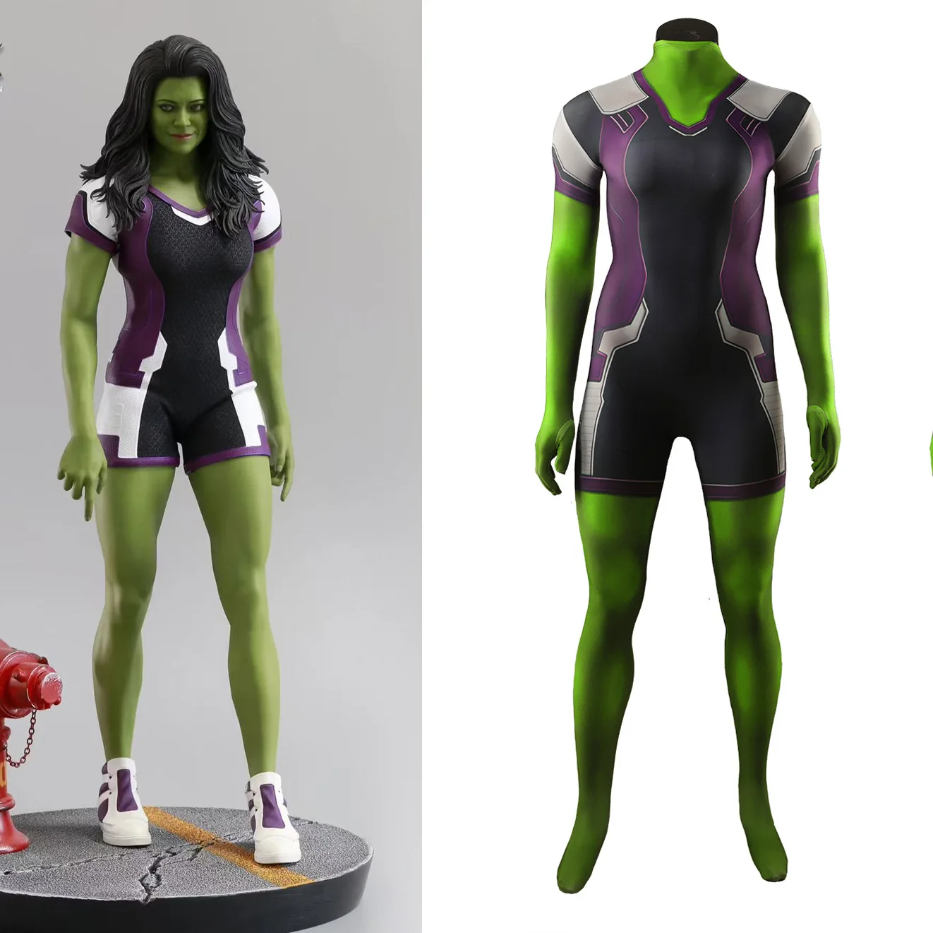 

Мстители, ше, Халк, косплей, Дженнифер Сьюзен Уолтерс, наряды зентай с 3D принтом, боди из спандекса, костюм на Хэллоуин для девочек