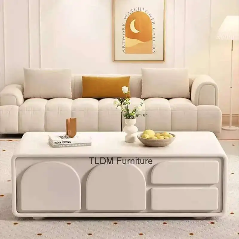 

Nordic Modern Coffee Tables Luxury Simple Square Glam Coffee Tables Minimalist Unique Table Basse De Salon Living Room Furniture