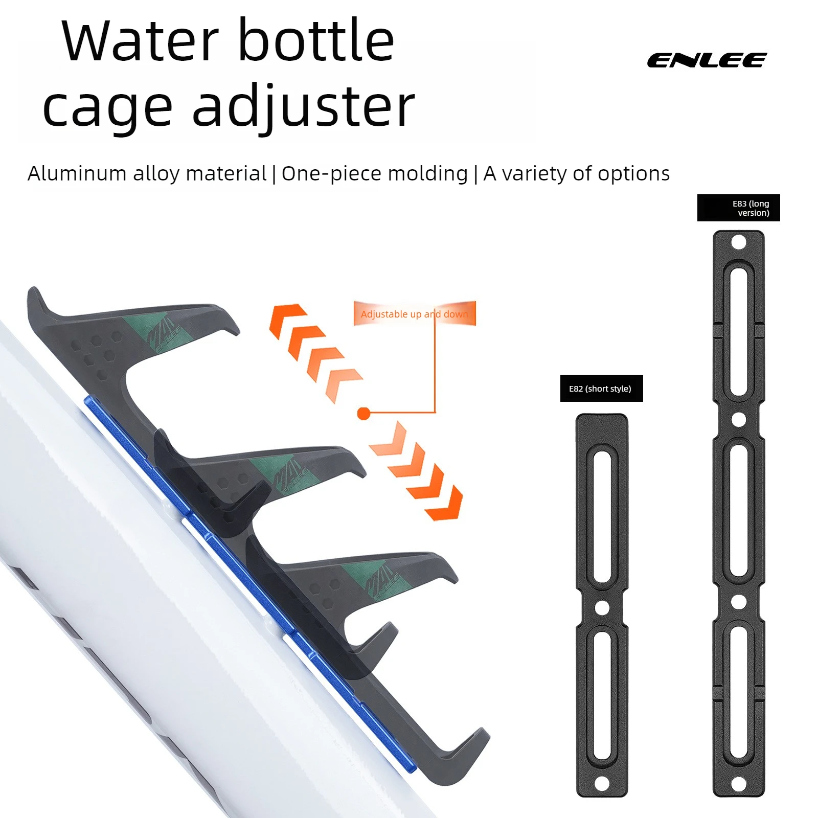 

ENLEE Road Bike Bottle Cage Hole Position Adjuster Bicycle Water Bottle Holder Move Up and Down Adjustment Extension Stand
