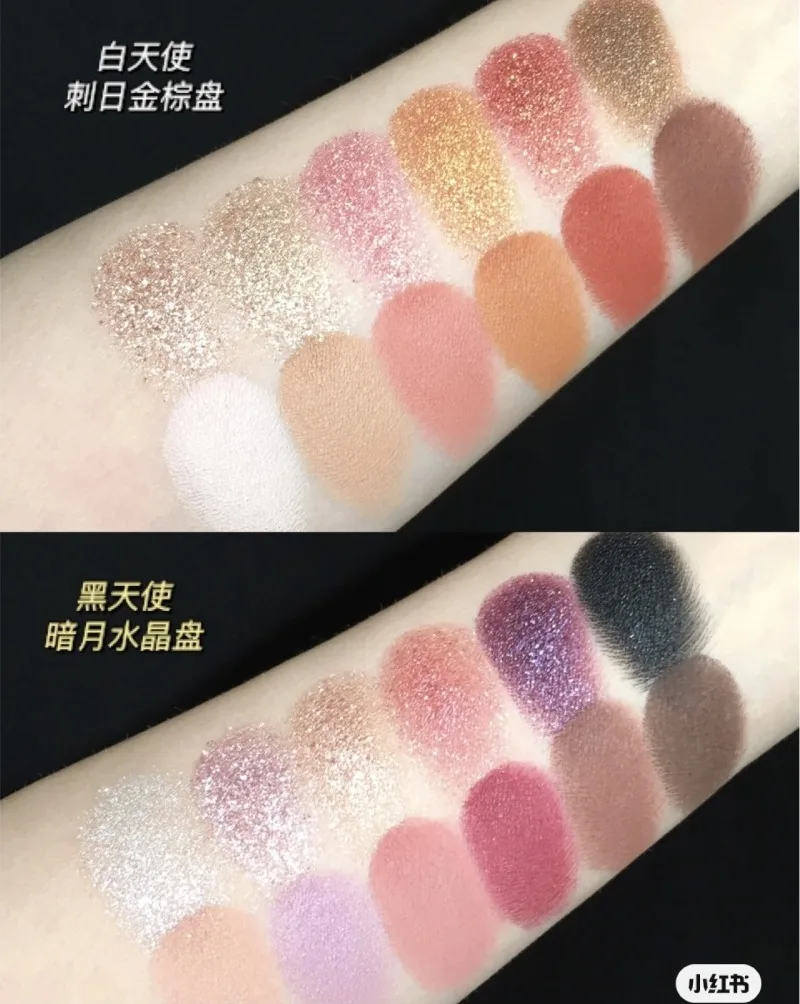 Flor conhece pequeno anjo paleta de sombras de doze cores perolado fosco fácil de colorir paleta de sombras camaleão cor terra