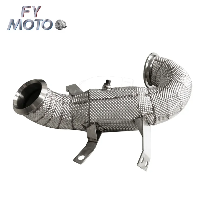 Exhaust Catted Downpipe for AM G A45 / A45S W177 2019+ with Heat Shield