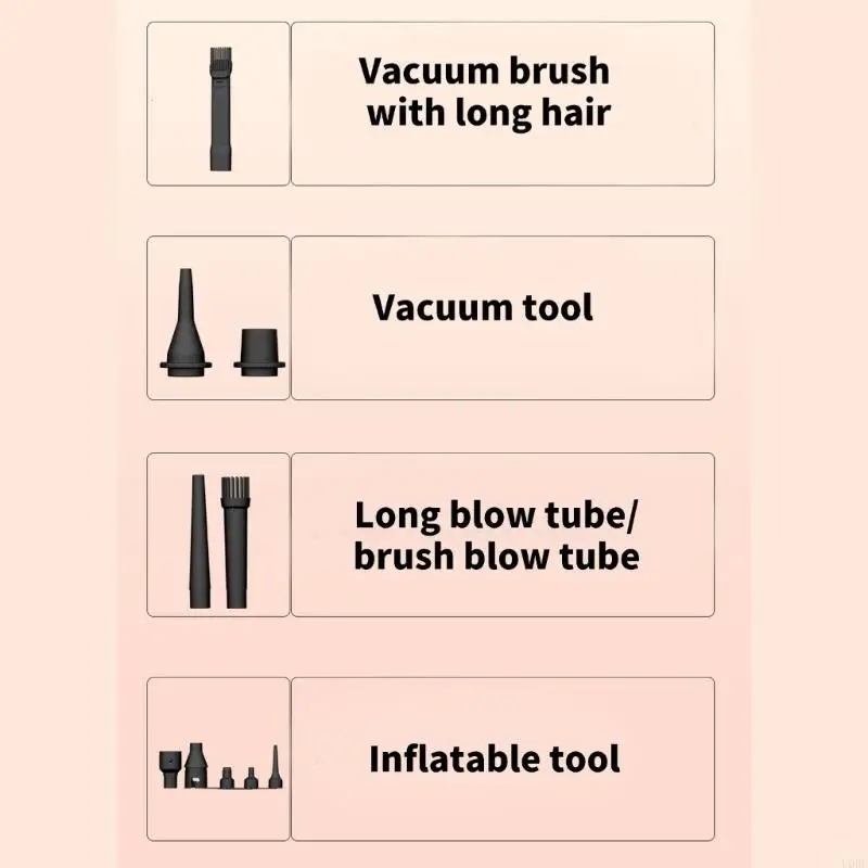 U0DE беспроводной вакуумной очиститель автомобильный вакуум маленький портативный вакуум.