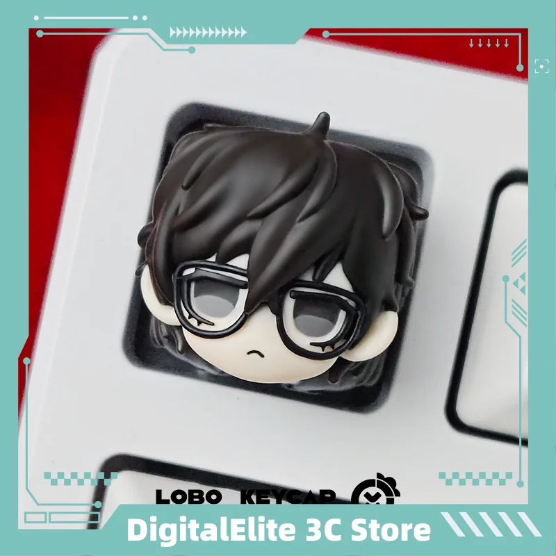 

Persona Amamiya Ren Themed Custom Resin Artisan Keycap PBT Single Anime Esc Key For Mechanical Keyboard Computer Accessory