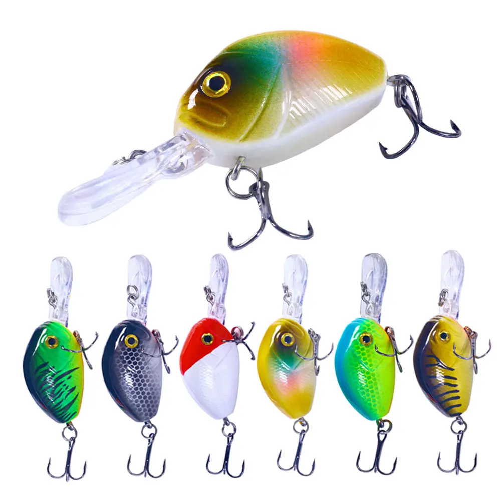 

Factory Price Hard Crankbait Fishing Lures 65mm 7.5g with Multiple Colors Fishing Bass Hook