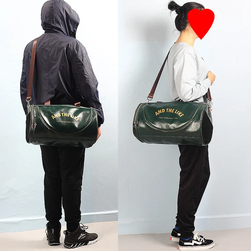 Shoulder Bag For Men Gym Training Swim Bags Waterproof Travel Bags Portable Diagonal Cylinder Basketball Sports Bags Handbag