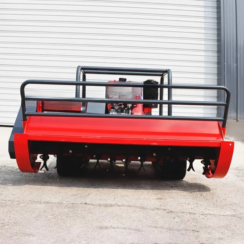 All Terrain Mower Heavy Duty Remote Controlled Powered Lawn Mower for Agriculture and Forestry Weeding Crawler Mower
