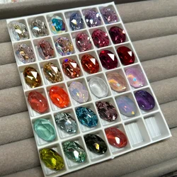 Grande imballaggio strass forma ovale Mix Color Fancy Stones, forniture per indumenti da cucito fai da te, decorazioni per ornamenti di cristalli, diamante