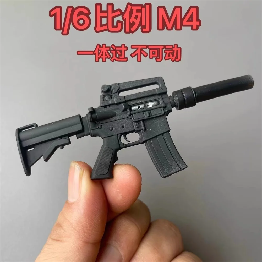 21st Toys Model Scale 1/6  Mini Toys Weapon Model M4 Main Weapon PVC Material Not Real For 12