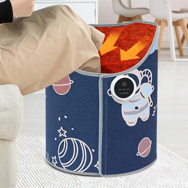 Chauffage personnel pliable sous le bureau avec 3 réglages de chaleur, chauffage portable pour les jambes et les pieds, motif d'astronome