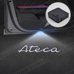For SEAT Ateca Emblem FR VZ5 Car Door Light Welcome Lamp Wireless Projector Auto Decoration HD LED