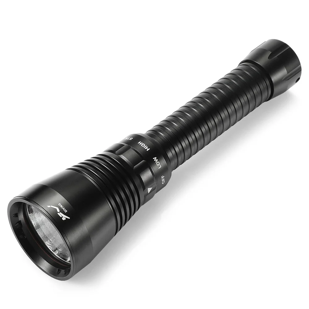 New Super Bright XHP70.2 LED Powerful Scuba Diving Flashlight 100M Waterproof Tactical Catching Fish Dive Hunting Torch Lamp