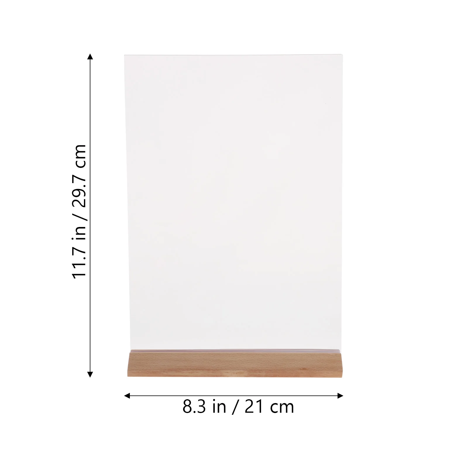 Table Card Holder Acrylic Stable Base Display Rack Menu Sign Stand Price Tags Holder Table Top