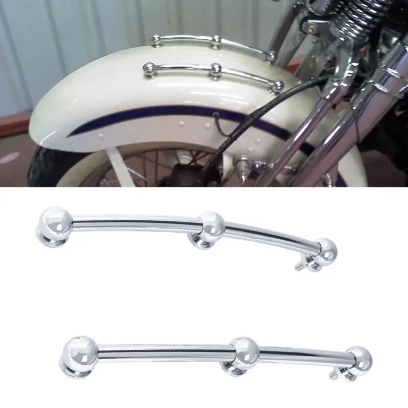 Motocyklowe boczne listwy przedniego błotnika pasujące do Harley Heritage Softail Classic FLST FLSTC 1986-2017 Chrome