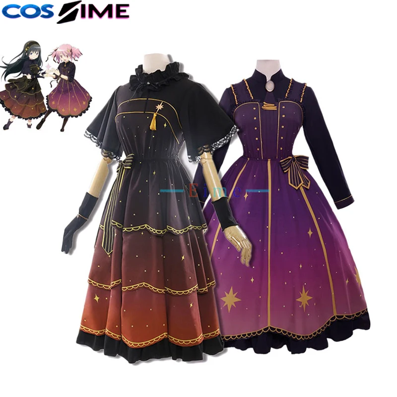 

Anime Madoka Magica Madoka & Homura Cosplay Cute Party Dress Suit Halloween Carnival Uniforms Custom Made