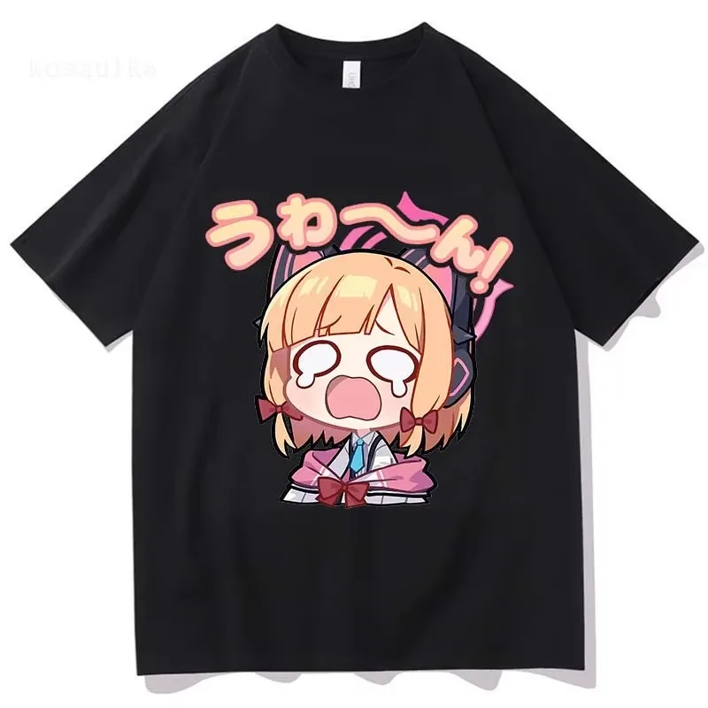 Blue Archive Shiroko T Shirt for Women Anime Print Shirt Cartoon Top Harajuku Unisex Clothing Female Tees Kawaii cute Streetwear