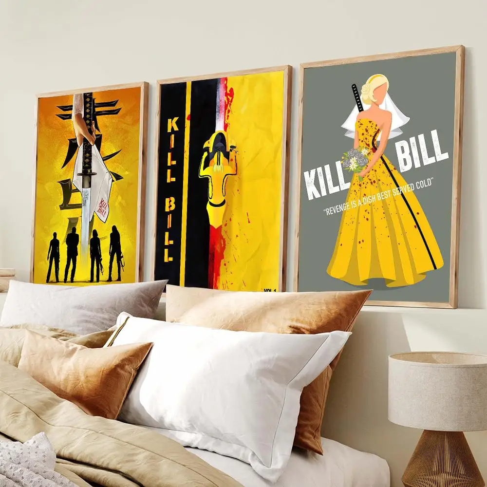 Action Movie K-Kill Bill Poster PP Wall Art Prints Poster for Dorm Room Apartment Home Office Room Decor Gift Waterproof