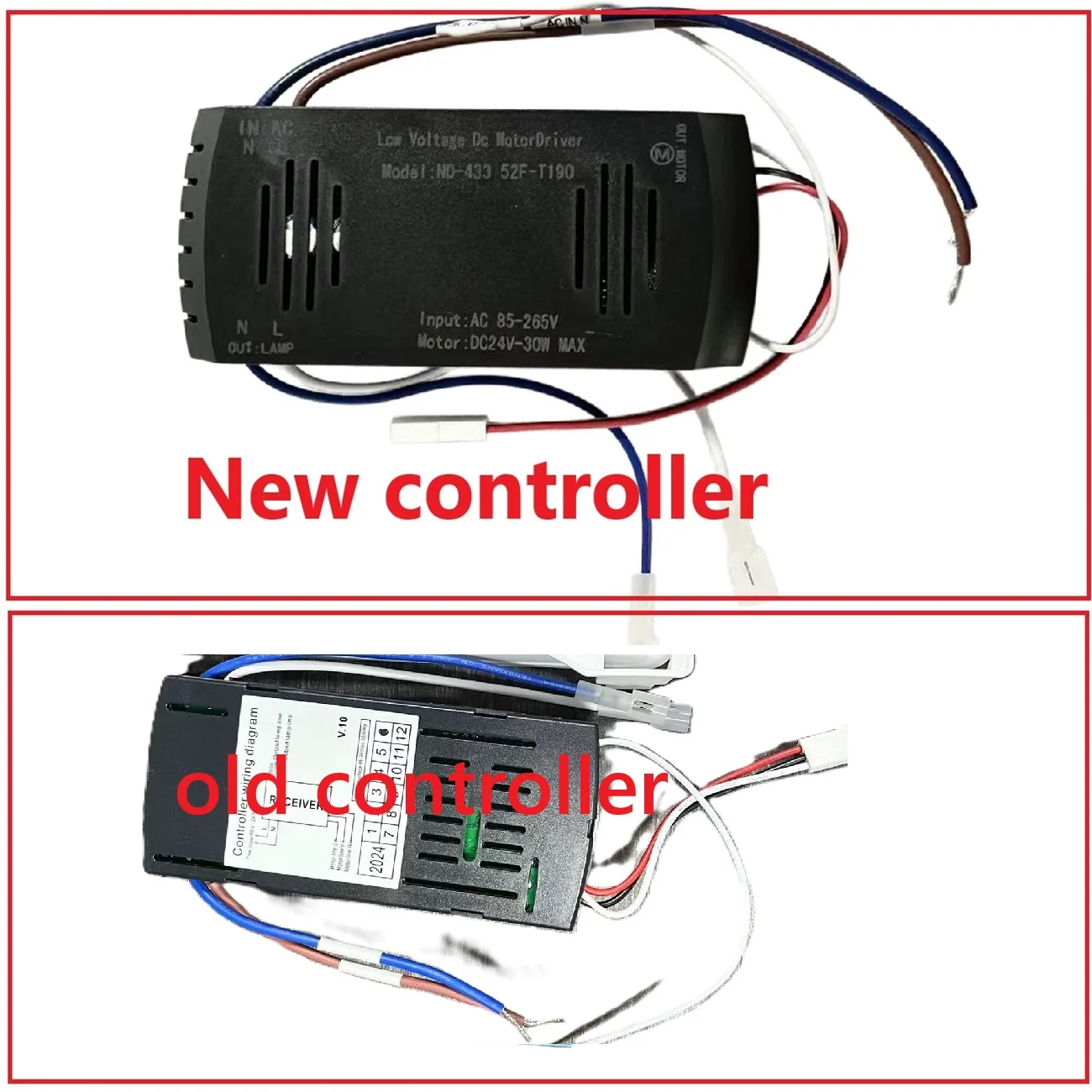 Modern AC 85-265V Controller and Remote Control Kit IRALAN Ceiling Fan Light 42/52 Inch Home LED Long Page Fan Light