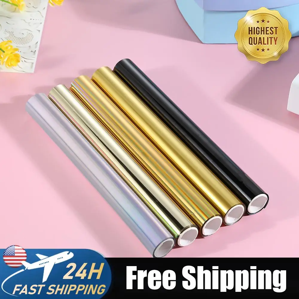 

Hot Stamping Foil Paper Foil Paper 19.3cmx5m Holographic Heat Transfer Foil Roll Holographic Heat Transfer DIY Crafts