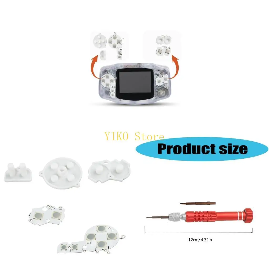 

Аксессуары для игровой мембраны K32C для замены замены кнопки мембраны игровой консоли