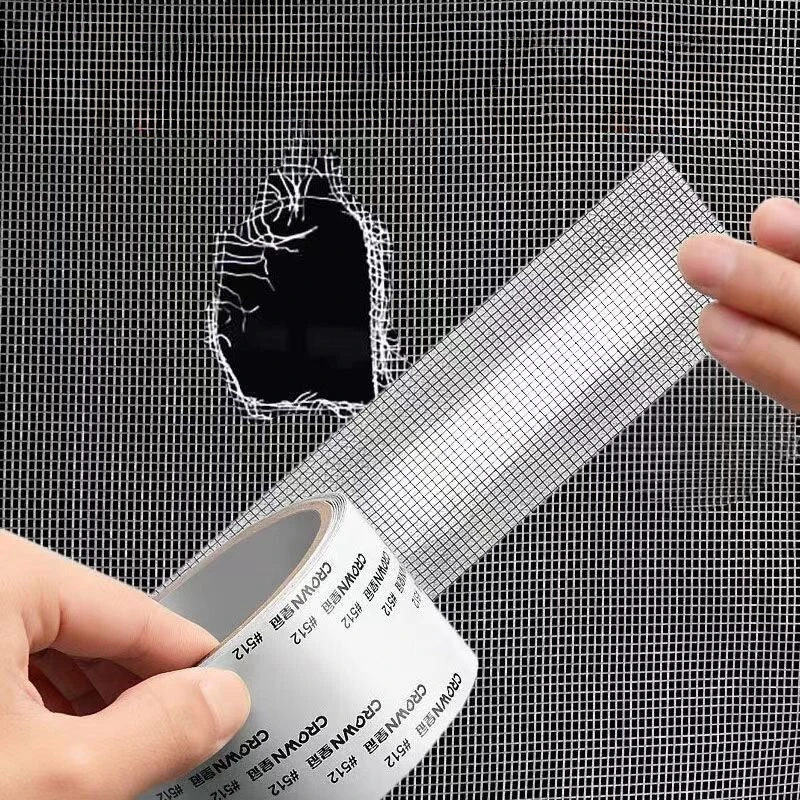 5cm Width Window Mosquito Net Repair Tape Self-Adhesive Window Screen Repair Patch Anti-Insect Fly Mesh Broken Holes Tape