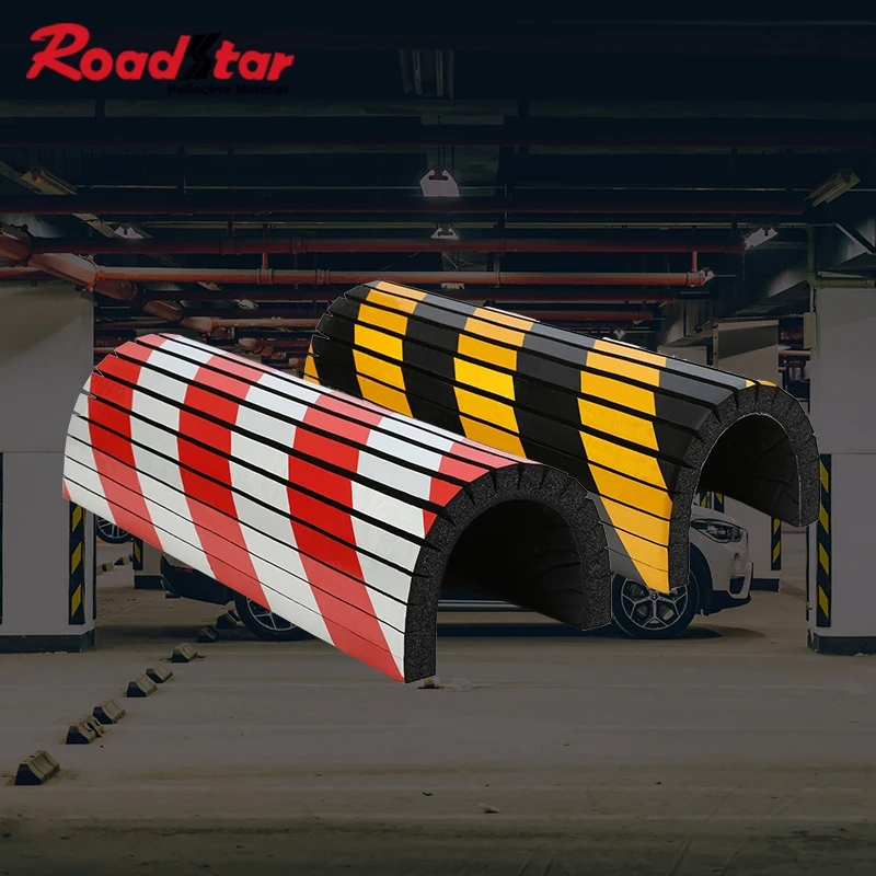 Roadstar garażowy ochraniacz ścienny piankowy znak ostrzegawczy pianka zderzak samochodowy ochrona drzwi ochraniacz na drzwi zmywalny reflektor