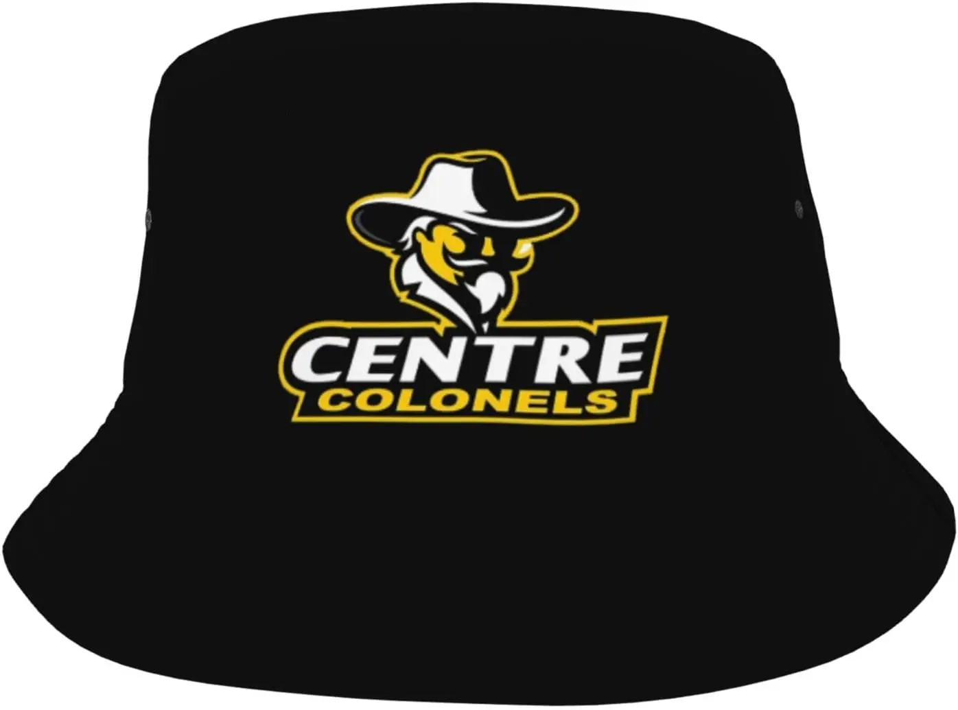 Centre College Logo Bucket Hats Fashion Sun Cap Packable Outdoor Fisherman Hat for Women and Men