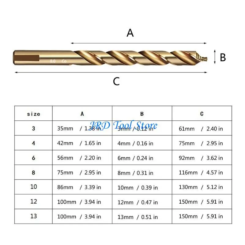 A2UD M35 Step Twist Twist Bit Bit M35 Высокоскоростная стальная дрель.