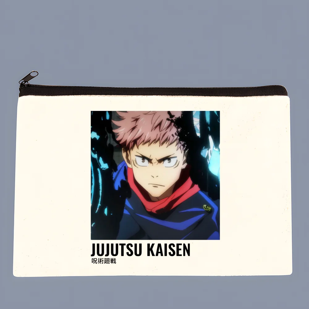 jujutsu kaisen Canvas Coin Purse Clutch Printing Cloth Coin Purse Student Case Customization