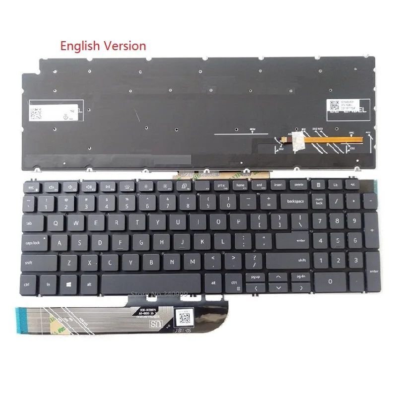 Imagem -06 - Árabe Americano para Dell Inspiron 5584 5590 5593 5594 5598 7590 7591 Teclado do Portátil Novo