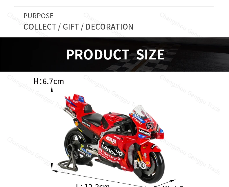 Maisto 1:18 2025 Ducati Lenovo Team Marc Marquez Racing Moto GP Repsol Team Druckguss-Fahrzeuge Sammlerstück Motorrad-Modell Spielzeug – Detail 3