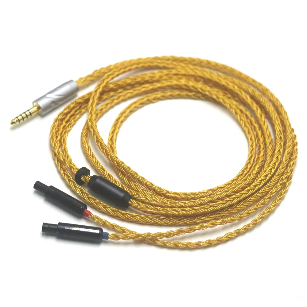 16 Core Balanced OCC 24k Gold Plated Earphone Cable For Sennheiser HD800 HD800s HD820s HD820 Dharma D1000