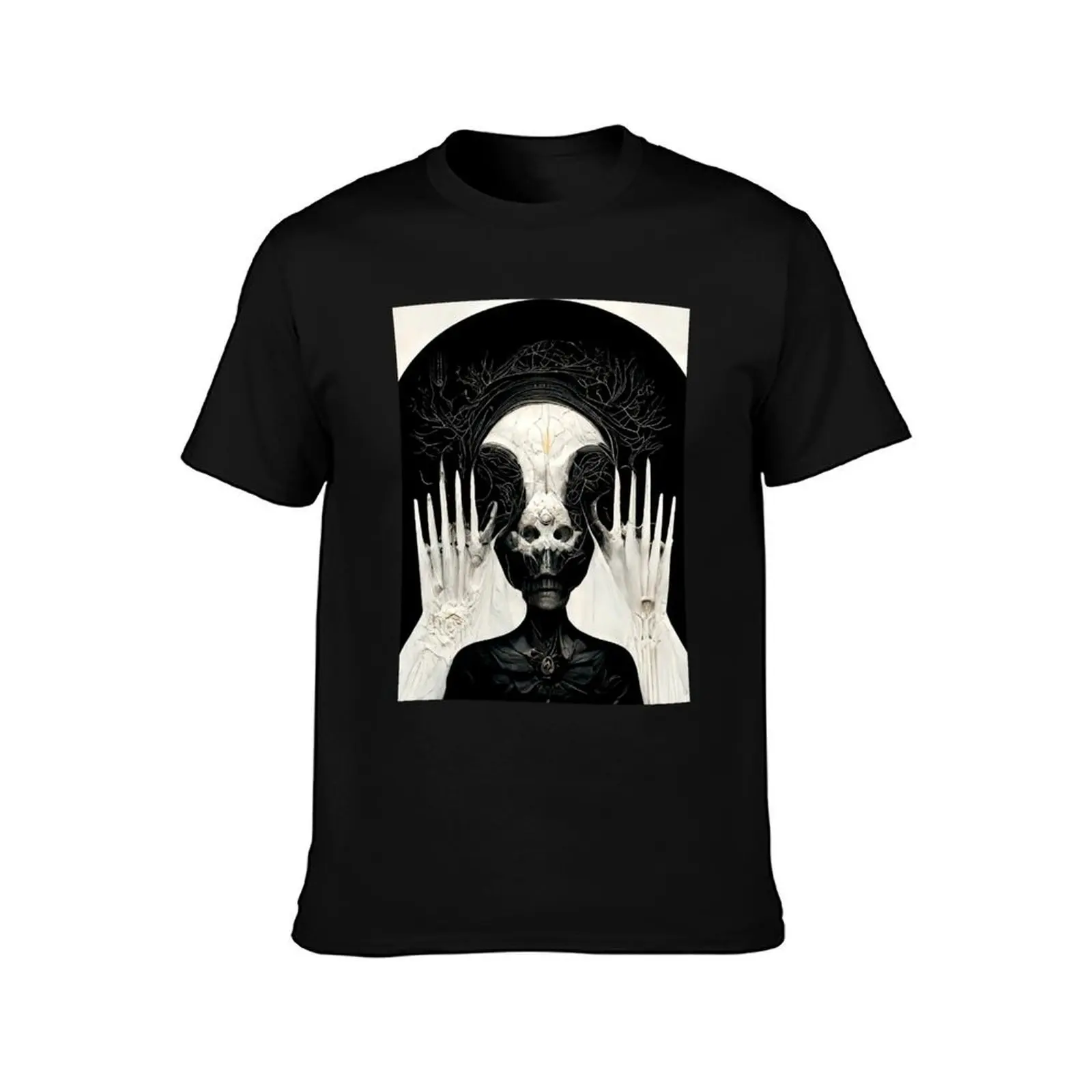 hr giger necronomicon Grafik T-Shirt Casual Trendy Streetwear Tee Shirt T-Shirt