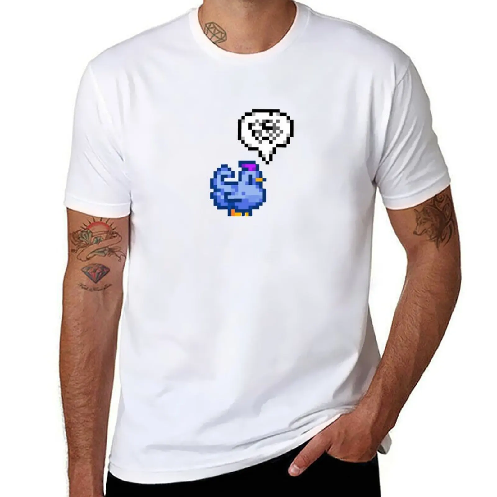 

for Stardew Valley t man shirts 100% pack T-Shirt Chicken t Grumpy man shirts Blue cotton cotton