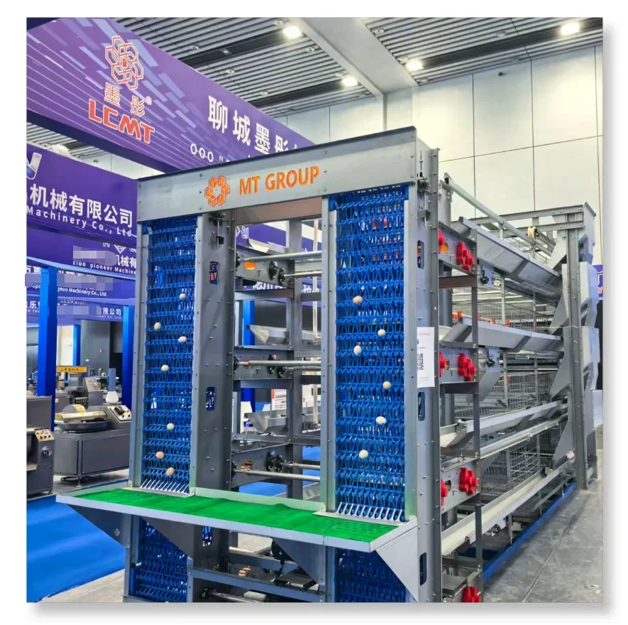 H Type Complete Automatic Battery Chicken Cage System Closed Poultry Farming House for Egg Laying Birds