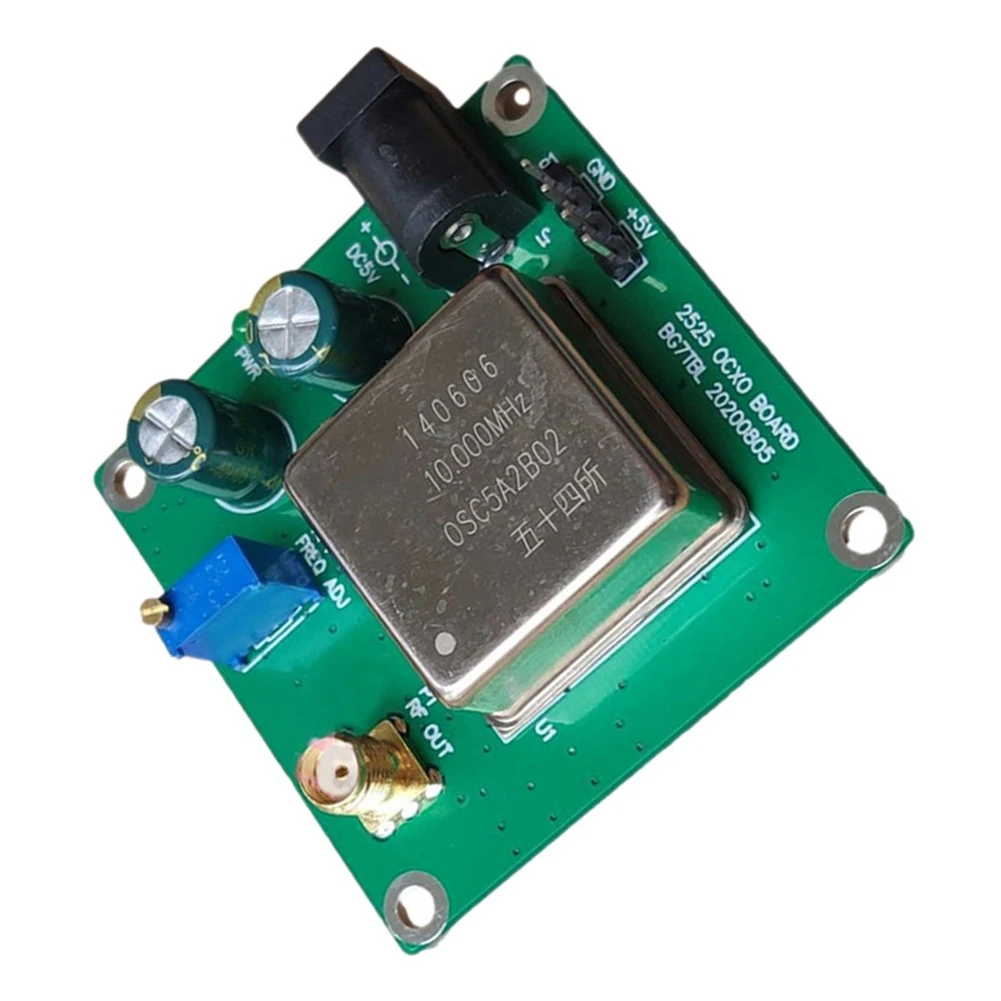 

High Performance 10MHz Frequency OCXO Board with Green PCB Circuit for Constant Temperature Crystal Oscillator Sine Wave