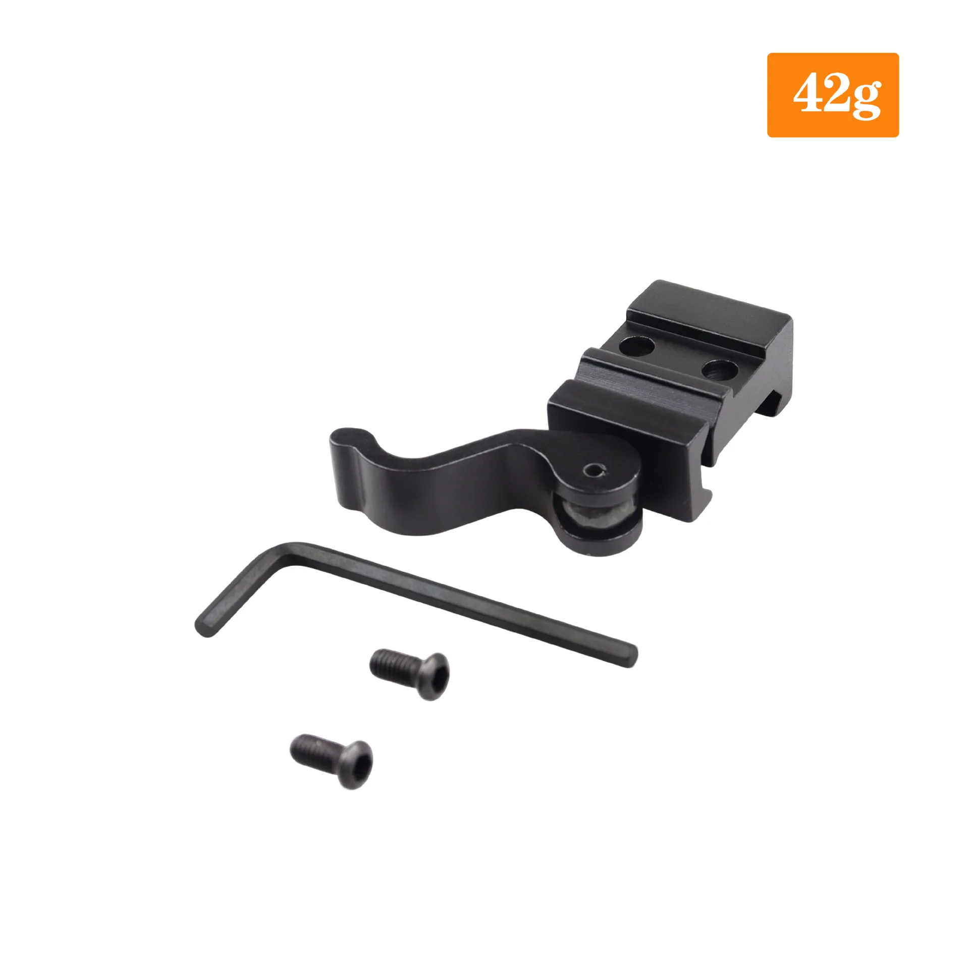 Adaptador de montaje de liberación rápida de Metal táctico, pistola de juguete, linterna, alcance, soporte elevador, Base de montaje QD de riel de 21mm