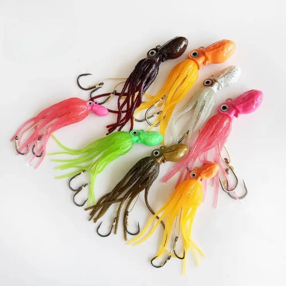 1 Stück Ultra-Starker TPE-Tentakel-Kalmar-Köder 100g-450g | Riesiges Tiefsee-Monster – Sonderedition | Langstrecken-Jigging-Werkzeug – Detail 3