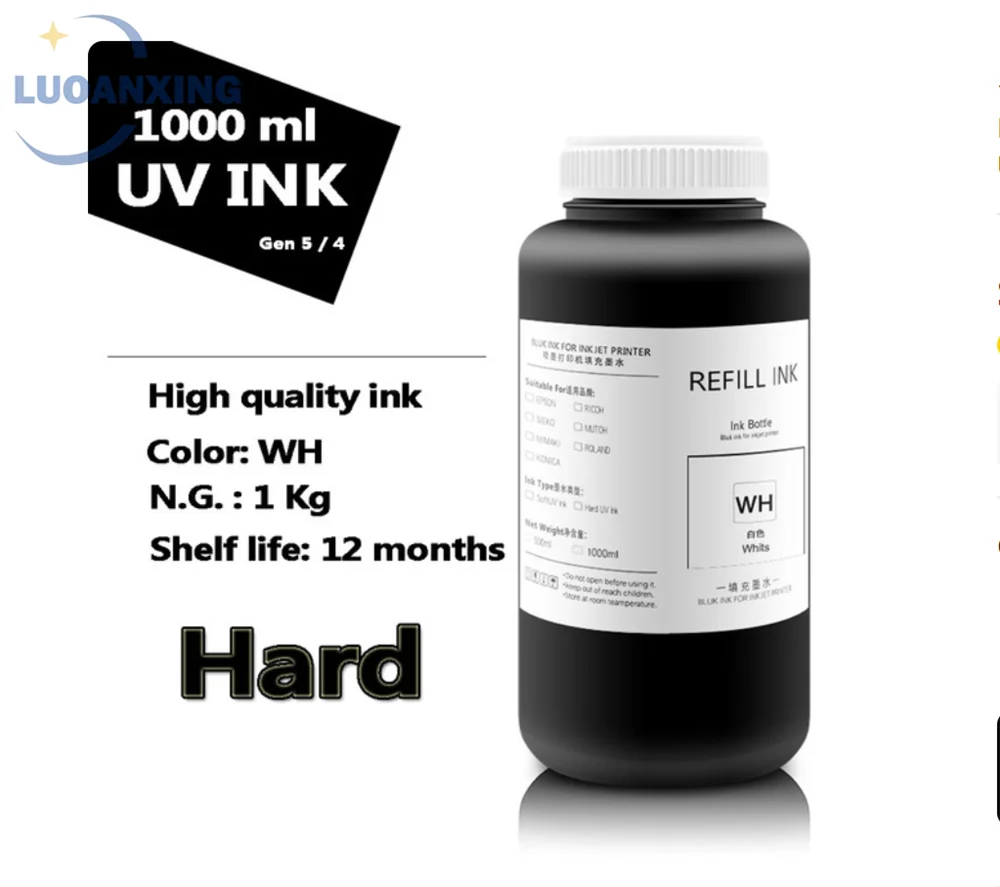 Imagem -05 - Led Tinta uv Flexível para Epson Impressão para Impressora a Jato de Tinta Plana Humana Xuli Material Macio Xp600 Dx5 Dx7 I3200 I1600 1000ml