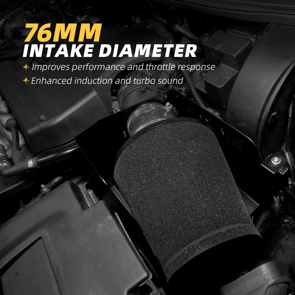 RASTP-Performance Air Induction Intake Kit Filter für VW Golf MK4 GTI Audi A3 1.8T Auto modifizierte Teile OFI140-BK – Detail 15