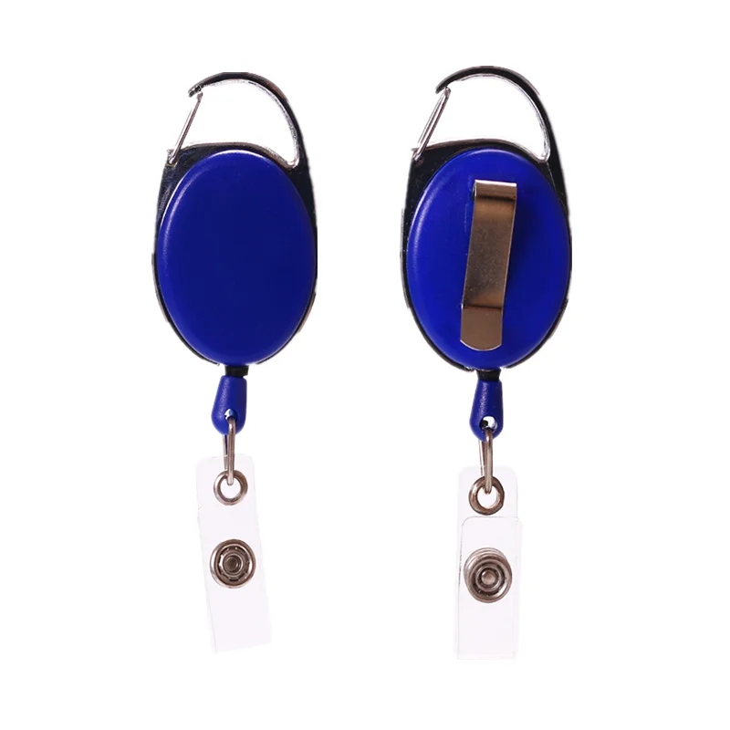 Keychain ID Tag Accessories Badge Holder Pass Access Employee's Work Card Clips Woring Permit Retractable Badge Reels