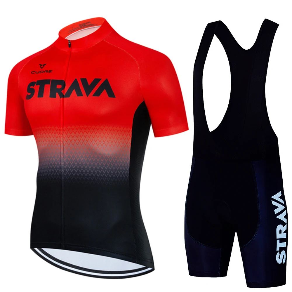 CUDRE STRAVA Bicycle for Men Clothing Cycling Shorts Maillot Cycling Man Mtb Equipment Short Sets Long Padding Men's Sports Set