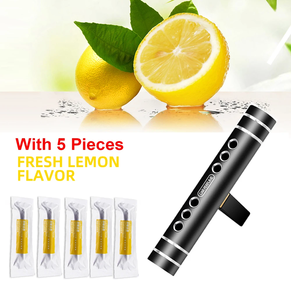 Car Fragrance Clip Air Vent Essential Oil Perfume Diffuser Air Freshener Outlet Aromatherapy Flavoring Aroma Perfume Kit