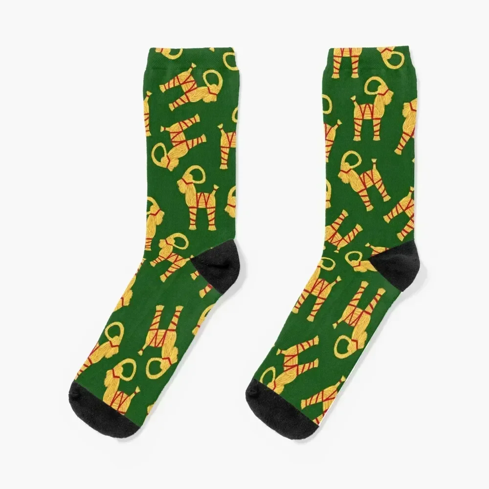 

Yule Goat Straw Ornament Socks aesthetic basketball Heating sock hip hop Men's Socks Luxury Women's