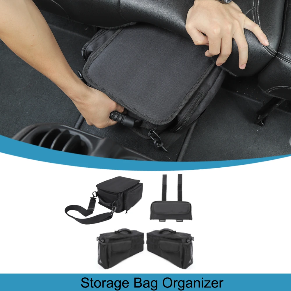 

Car Trunk Storage Bag Organizer Box for Jeep Wrangler JK JL 2007-2021 2022 2023 Under Seat Stowing Tidying Interior Accessories