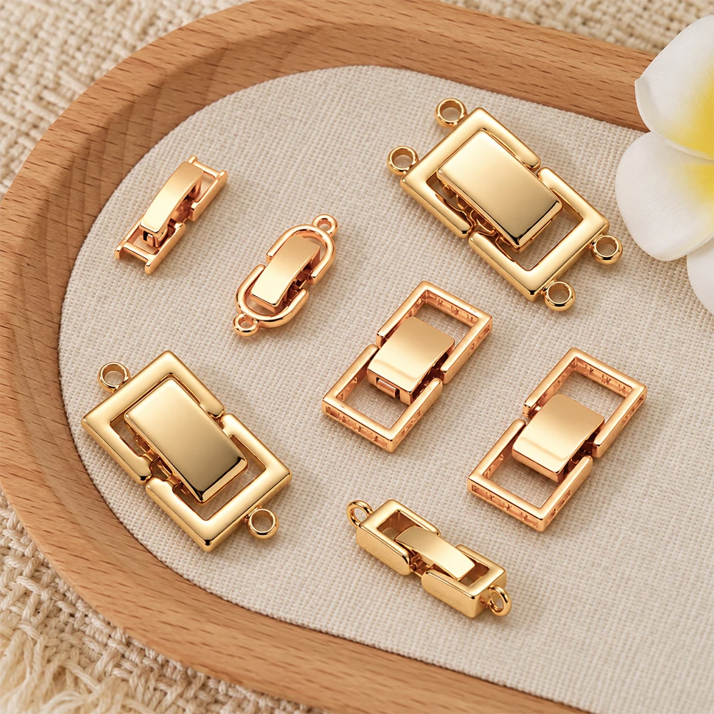 Gold Plated Jewelry - 2 pezzi di chiusure a strati
